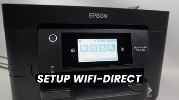 How to Use WIFI Direct on your Epson WorkForce Pro WF-4820 4830