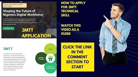 How to apply for 3MTT Technical Skills