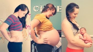 WATCH MY BELLY GROW - Weekly Pregnancy Progression