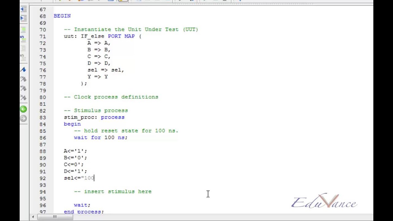 VHDL Lecture 13 Lab 4 - process simluation - YouTube