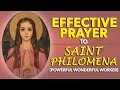 EFFECTIVE PRAYER TO SAINT PHILOMENA (POWERFUL WONDER-WORKER)