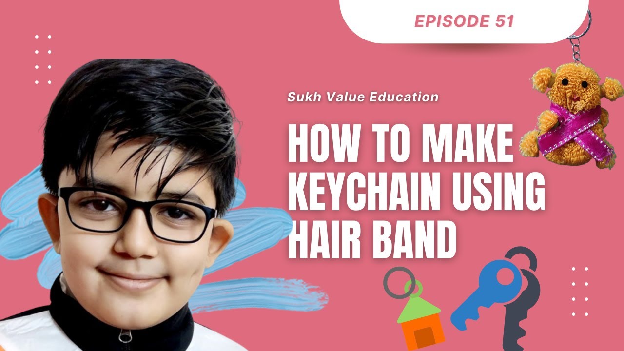 How to make keychain using hair band 2022 | Making teddy bear keychain using hair band 2022