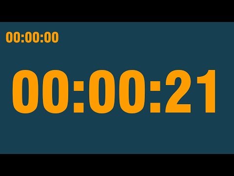 21 second timer (with end alarm, time elapsed and progress bar)