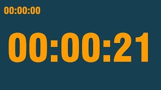 21 second timer (with end alarm, time elapsed and progress bar)