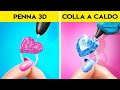 PENNA 3D VS COLLA A CALDO || Qual è Meglio? Carinissime Idee Fai da Te di 123 GO! FOOD