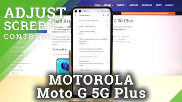 How to Set High Contrast Text on MOTOROLA Moto G 5G Plus– Change Text Contrast