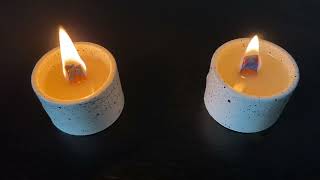 Sounds of 2 crackling candles