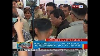 BP: Pangulong Duterte, dumalaw sa burol ng mga biktima ng Bulacan massacre