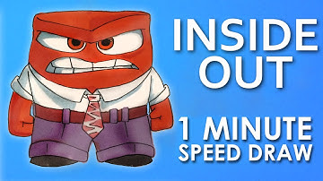 1MINUTE SPEED DRAW ✎ ANGER ✎ INSIDE OUT