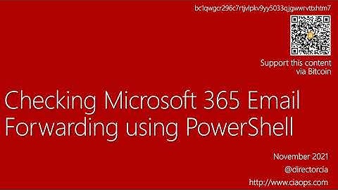 Checking Microsoft 365 Email Forwarding using PowerShell