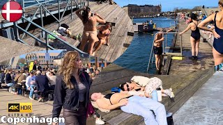 🇩🇰Copenhagen Harbor Beach | 4K Beach Walk | Denmark | April 2024 | HRD-30FPS