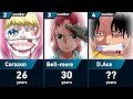 Age of death of one piece characters