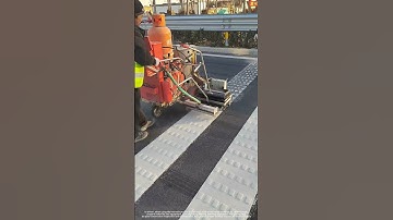 Road Speed Bump Markings Constructing Technique !