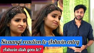 Sivaangi reaction for Ashwin dish and Video 🎉😂