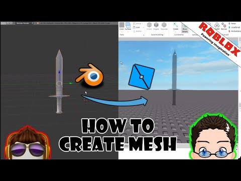 Roblox Studio Create Your Own Mesh With Blender Youtube