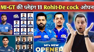 MI vs GT Playing 11 Today 😱 | Rohit–de Kock Opening 💥 | 3 Big Changes in MI & GT Final XI screenshot 5