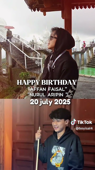 selamat ulang tahun mas faisal &mas pipin semoga sehat selalu , bahagia selalu  dll amin🥳🥳🥳🥳🥳😎😎