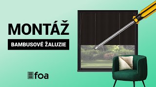 Montáž bambusové žaluzie - Vrtání na rám okna | FOA