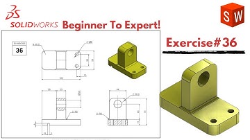 SOLIDWORKS Beginner To Expert Exercise# 36 | Solidworks Beginners Tutorials | #solidworksexercises