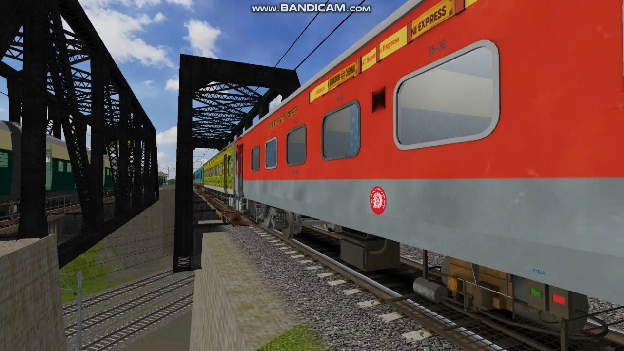 12377 Padatik Express with it's Multicolored Lhb| MSTS Openrails - YouTube