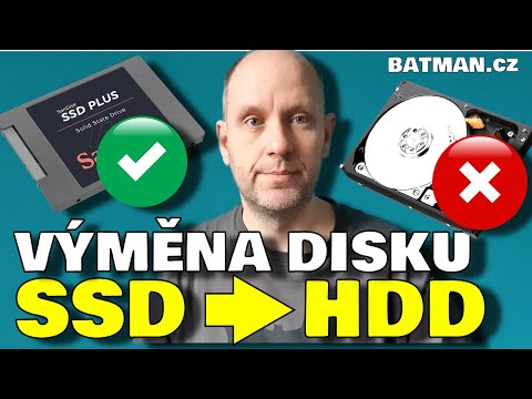 Video: Jak Vyměnit Pevný Disk V Notebooku