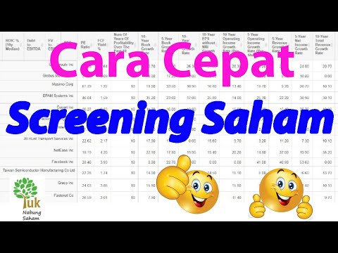 Cara Screening Saham yang Singkat, Padat dan Jelas Part 51