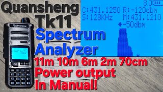 Quansheng Tk11 spectrum analyser Quansheng Tk 11 Spectrum Analyzer