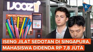 French Student Fined $7.8 Million IDR in Singapore for Licking Vending Machine Straw on a Dare