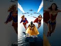 Super Yorkie with Supergirl and Wonder Woman visiting the Navy force