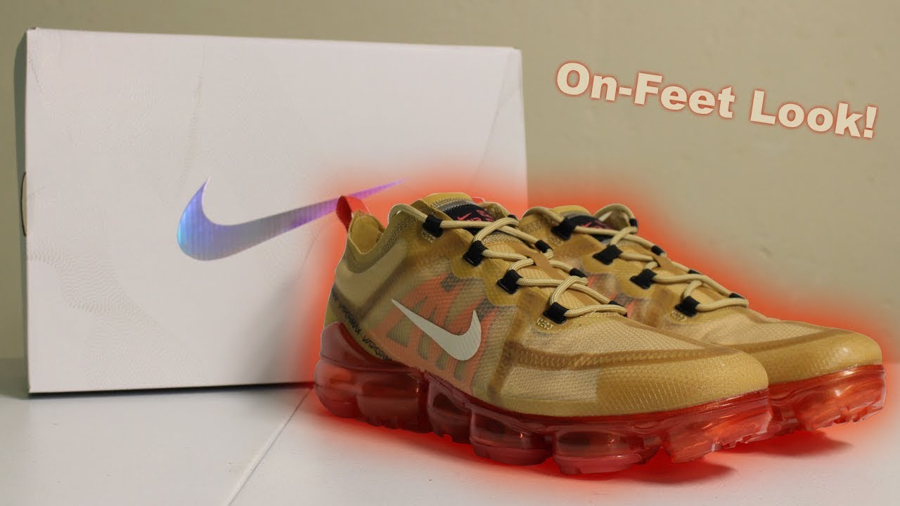 nike air vapormax 2019 crimson gold