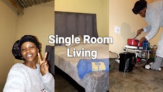 SINGLE ROOM LIVING // everything in one room// South African Youtuber