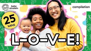learn letters l o v e celebrate friends family baby einstein