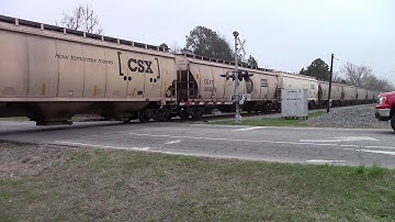 CSXT G962-08 With Lean Back Crew & Horn Show Salutes SD40-3 Leads the way