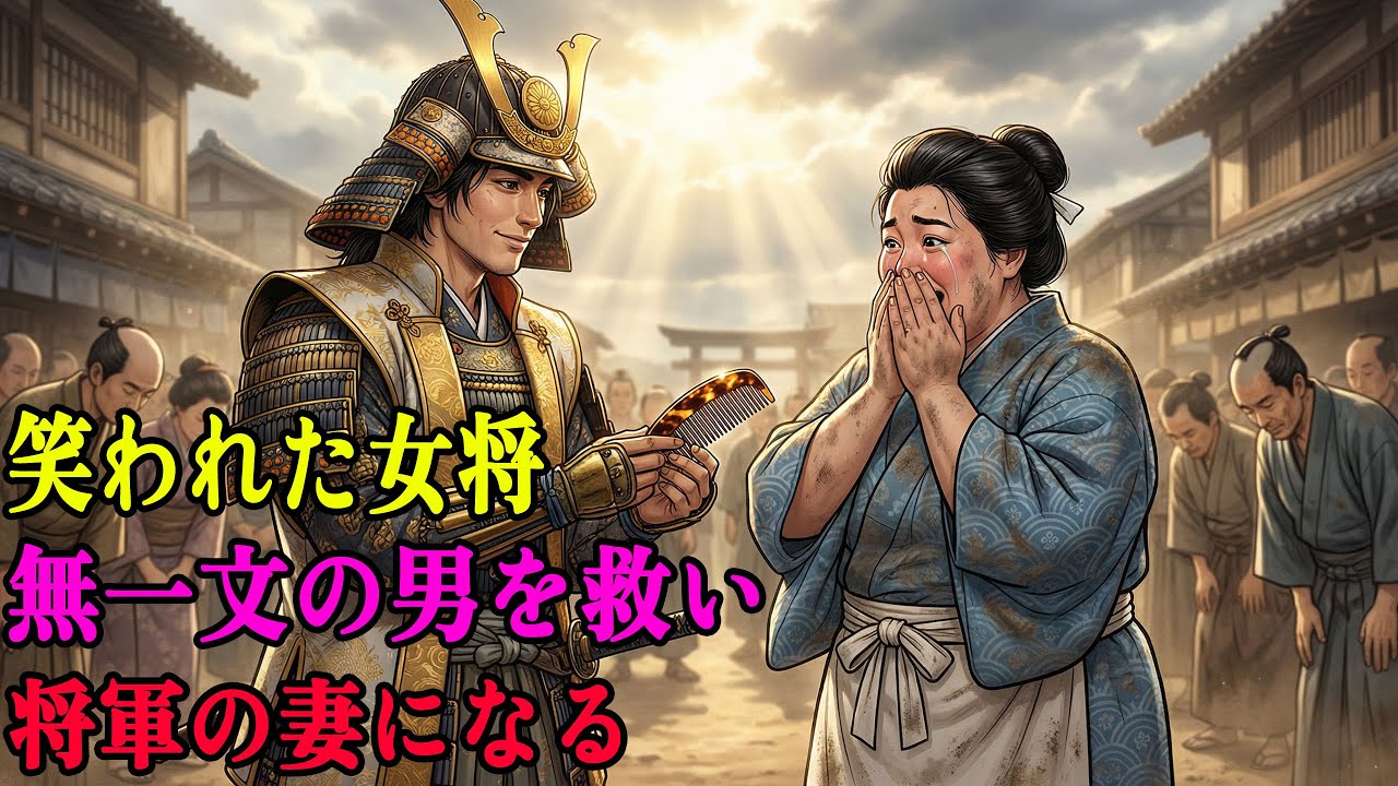 「デブで不細工」と笑われた飯屋の女将。無一文の男に一杯食べさせた結果、翌日「将軍」が迎えに来て妻になった|野談|伝説|昔話|説話|民話