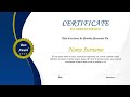 Certificate powerpoint template  kridha graphics