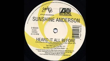 Sunshine Anderson - Heard It All Before (Ben Watt Lazy Dog Mix)