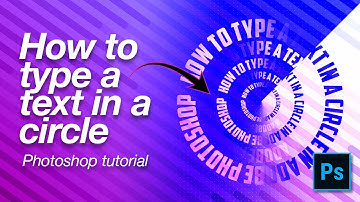 How to type text in a circle in photoshop