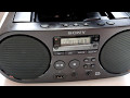 Sony ZS-PS55B DAB+ FM CD MP3 WMA Player boom box review.