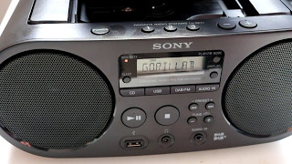 Sony ZS-PS55B DAB+ FM CD MP3 WMA Player boom box review.