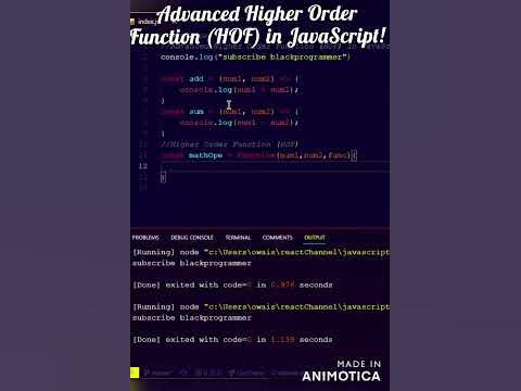 Advanced Higher Order Function HOF in JavaScript! #shorts #javascript # ...