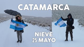 Celebramos el 25 de Mayo con nieve #Catamarca #Argentina