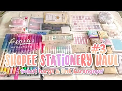 Hai, Panggil aku Tar^^ Video kali ini tentang Stationery Haul yang semua barangnya aku beli di shope. 