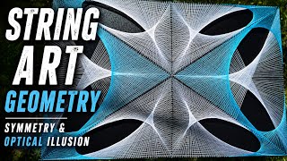 String Art Geometry | Symmetry & Optical Illusion | Tutorial