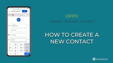 How to Create a new Contact - Oppo [Android 11 - ColorOS 11]