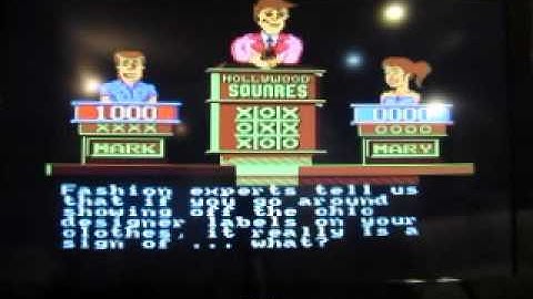 Hollywood Squares NES Run: Game 1