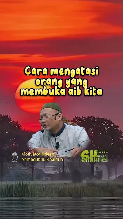 Cara mengatasi orang yang membuka aib kita #shorts