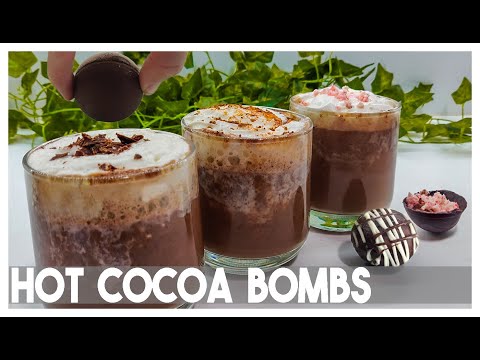 Easy Vegan Hot Chocolate Bombs with Marshmallow Whipped Cream
