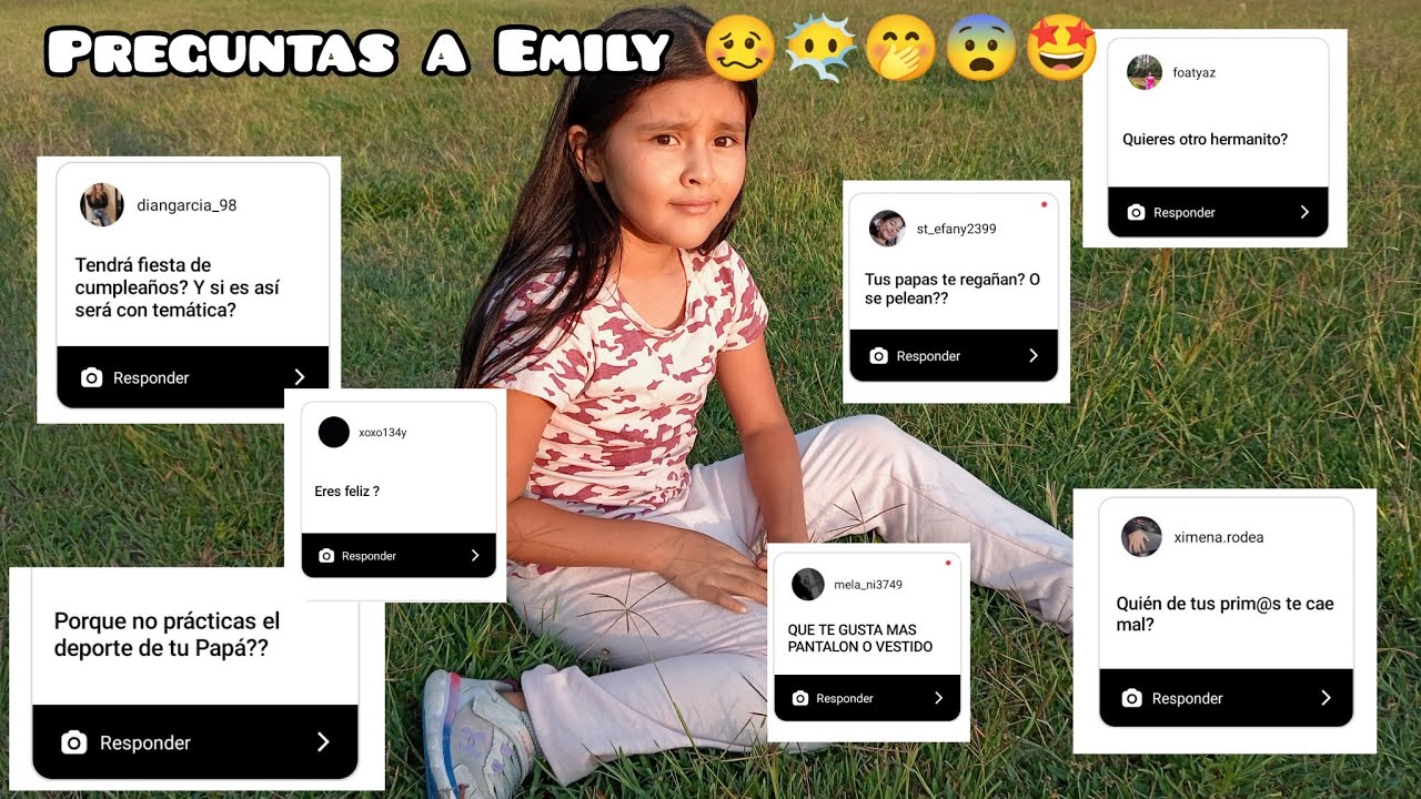 PREGUNTAS A EMILY 🥴😶‍🌫️🤭😨🤩 - YouTube