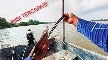 Menduga Udang Galah Teluk Intan. Angin Kuat dan Beralun Boleh Mancing???