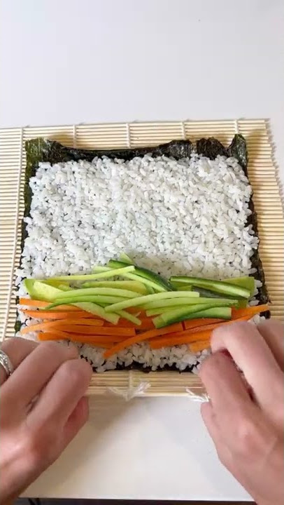 Avocado Sushi Rolls  #shorts